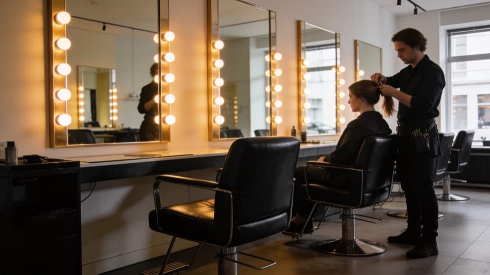 Beispiel-Website Haargenau · Salon: Ihr Look. Unser Handwerk.